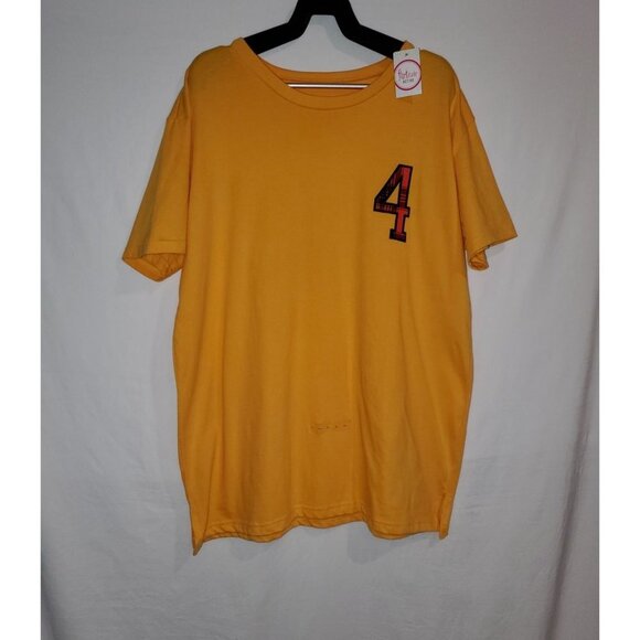 NWT Flirtitude Active Gold NYC 4 Short Sleeve Size Large - Picture 2 of 9